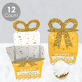 thumbnail image 4 of Big Dot of Happiness Cumpleaños Dorado - Cajas de Regalo Cuadradas - Cajas de Lazo para Fiesta de Feliz Cumpleaños - Juego de 12, 4 of 5