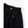 thumbnail image 4 of Miutii Kids Girls Cargo Pants Loose Straight Wide Leg Trousers Casual Outdoor Jogger Pants Causal Outwaer Black 5-6, 4 of 7