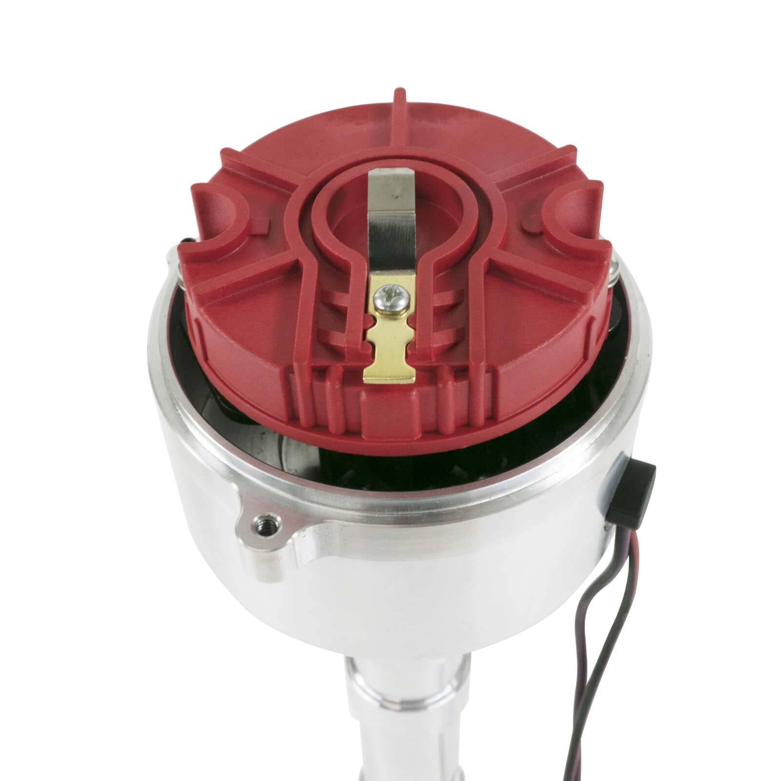 Pro Billet Distributor with Crab Cap for Chevy Small Big Block V8 - Red