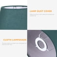 thumbnail image 6 of COMPUKAS Green Fabric Ceiling Lampshade - Soft Light Cover for Cozy, Warm Home Ambiance, 1 Piece Decorative Lighting Accessory, 6 of 6