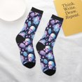 thumbnail image 4 of Uemuo flower Skull in starry sky Printed Kids Boys Socks Seamless Crew Socks Crazy Funny Athletic Sport Socks for Children, 4 of 6