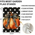 thumbnail image 5 of Fall Garden Flag 12x18 Inch Double Sided Outside, Autumn Pumpkin Welcome Seasonal Small Yard Outdoor Flag (White-Polka-Dot-NO.10), 5 of 6