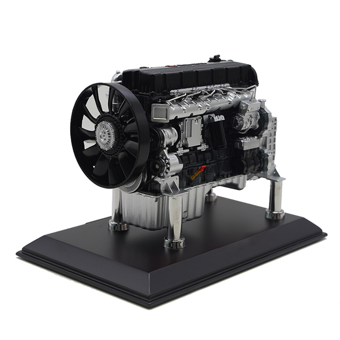 1/10 Scale Alloy Internal Combustion Engine Model Static Display Replica for Car Enthusiasts Collectors and Home Office Decoration