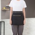 thumbnail image 2 of LCXmlly Deep Pocket Half Apron Waiter Half Apron Waterproof Oil Proof Large Pockets Adjustable Strap Kitchen Uniform, 2 of 6