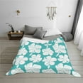 thumbnail image 7 of Vsdgher Vintage Floral Pattern Fleece Throw Blanket, Horizontal Fleece Bedding Home Decor for Couch & Bed All Season Use -60"x50", 7 of 7