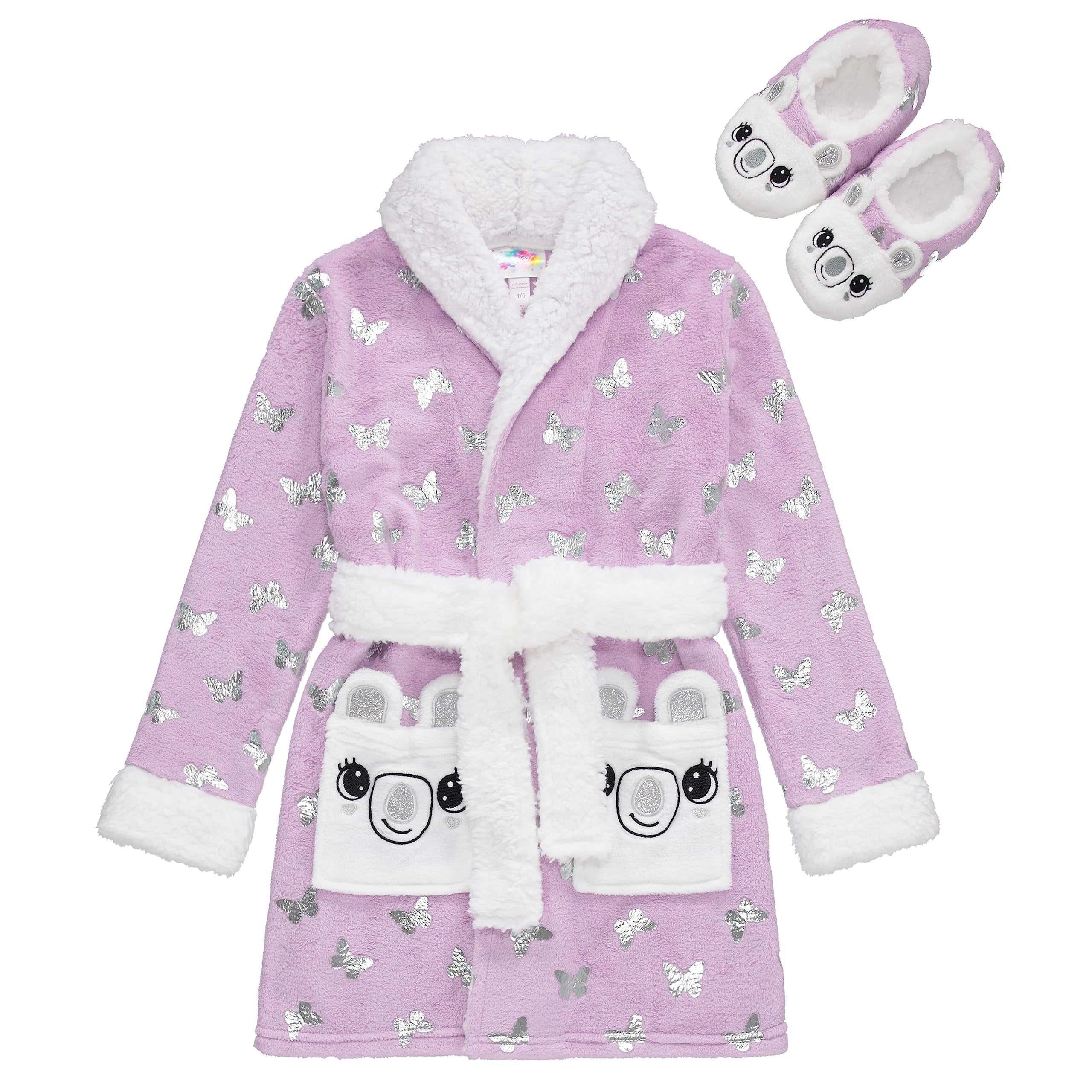Disney Girls Lilo and Stitch Robe Size 4-10 Pajamas & Swimsuit Cover Up  Bathrobe