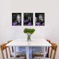 thumbnail image 3 of Hieng Blue Wine Kitchen Decor Royal Blue Wall Art Picture Wine Glass Canvas Art for Kitchen Dinning Room Chateau Wall Decor(only canvas), 3 of 6