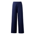 thumbnail image 4 of Conjunto de dos piezas de verano para mujer con chaleco sin mangas de color liso y espalda hueca de encaje - Poliéster, cuello cuadrado, pantalones de pierna ancha - Tallas S-XXL, 4 of 6