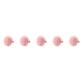 thumbnail image 2 of ZLight Chouchous à Pompons Tendance Coréens, Élastiques pour Queue de Cheval, Accessoires pour Cheveux, Rose, P 5ensemble, 2 of 6