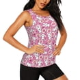 thumbnail image 2 of Fotbe Cute Rabbit Womens Loose Fit Casual Flowy Slim-Fit Tank Tops Athletic Round Neck Trendy Sleeveless Summer Tops for Gym and Yoga-XX-Large, 2 of 9