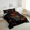 thumbnail image 3 of jejeloiu Basketball Sport Lovers Full Size Comforter Sets,Boys Ball Game Bedding Comforter Set,Neon Honeycomb Hexagon Bedding Sets For Girls Boys,Ultra Soft Home Decor Reversible,3-Piece, 3 of 8