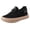 Black, variant on Pandaie Womens Walking Shoes Breathable Comfortable Knit Slip on Lace up Sneakers with Non Slip Cushioned Sole for Standing Daily Wear Travel Work Commute Black 6