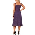 thumbnail image 3 of INSPIRE CHIC Women's Lace Prom Dress Straps Square Neck Sleeveless Formal Evening Cocktail Midi Dresses M Purple, 3 of 4