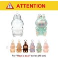 thumbnail image 3 of Cases for Blind Box Doll | LBU Have a Seat Clear Plastic Box with Keychain & Anti-Loss Silicone Strap Dustproof Scratch-Resistant Case Cover, Collectible Storage Case, 3 of 8