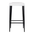 thumbnail image 5 of Butler Specialty Maxwell 32"H Leather and Metal Square Backless Bar Stool -White, 5 of 7
