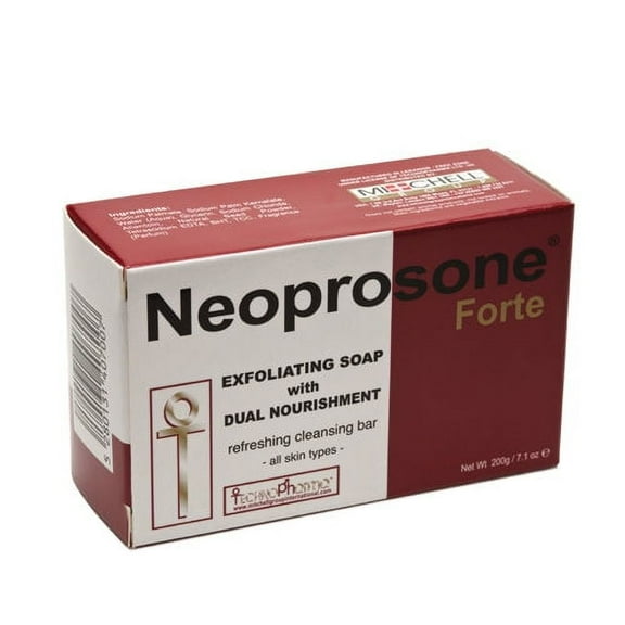 Neoprosone Forte Exfoliating Gentle Bar Soap (7.1oz) - Suitable for All Skin Types