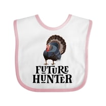 Inktastic Turkey Hunting Future Hunter Boys Baby Bib