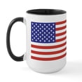 thumbnail image 2 of CafePress - American Flag - 15 oz Ceramic Large White Novelty Mug, 2 of 4