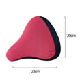thumbnail image 5 of JANGSLNG Thicken Bicycle Seat Cover Breathable Honeycomb Design High Strength Bike Cushion Cover for MTB, 5 of 8