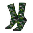 thumbnail image 1 of Fotbe Tropical Leaves1 Calcetas Largas con Estampado para Hombre y Mujer – Calcetas de Compresión Transpirables y Elásticas, Viajar y Uso Diario Talla 5-11, 1 of 6