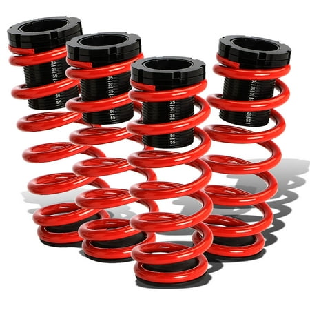 - For 85-98 Volkswagen Golf/Jetta Mk2 4Cyl Adjustable Scaled Suspension Coilover (Red Springs)