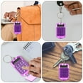 thumbnail image 4 of EeaseCA 4pcs Mini Electronic Calculators Keychains Tiny Small Pocket Calculators Key Rings, 4 of 8