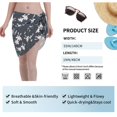 thumbnail image 6 of KLL Lilies Flowers Print Women's Sarong Coverups Short Bathing Suit Wrap Skirt Beach Wrap Swimsuit Cover Ups, 6 of 6