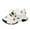White, variant on Otqutp Sport Shoes for Children Fashion Spring Summer Children Sports Shoes Boys and Girls Run Non Slip Lightweight Mesh Breathable Comfortable Lace Up Colorblock Simple Style