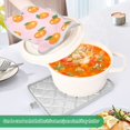 thumbnail image 3 of Yayeee Pot Holders Kitchen Heat Resistant with Pocket 7"x9.8" Cotton Oven Cooking Hot Pads, Cute Oranges, 3 of 7