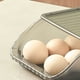 thumbnail image 4 of egg storage box plastic egg rack holder Egg Storage Box Plastic Automatic Rolling Transparent Thickened Grooved Egg Storage Container for Refrigerator Kitchen Black ANGGREK Otros, 4 of 5