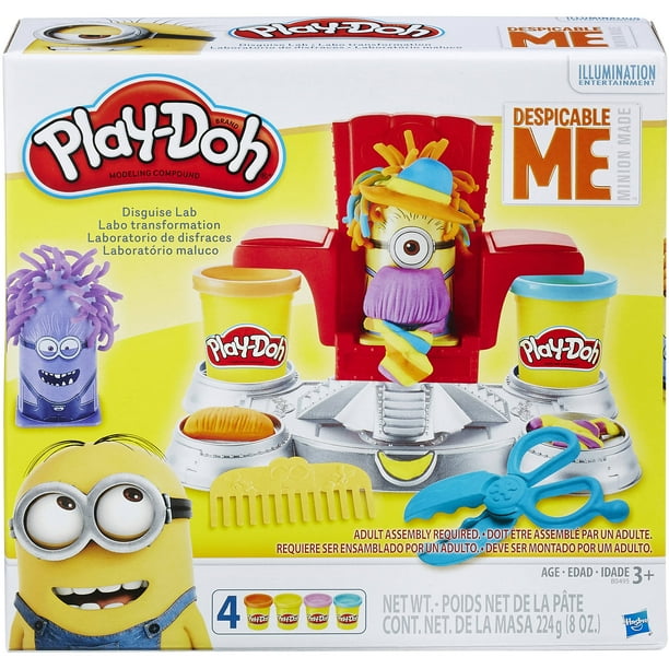 Play Doh Despicable Me Minions Disguise Lab Set With 4 Cans Of Dough 3821