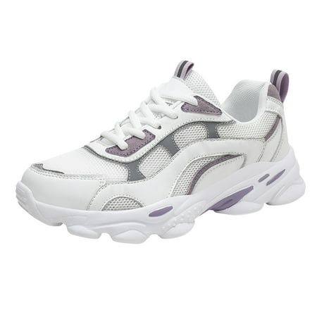 KELINFONG Womens Fashion Comfort Sport Breathable Mesh Platform Sneakers Casual Running Walking Shoes
