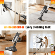 VACFORE Lightweight Cordless Vacuum Cleaner, Stick Vacuum Cleaner for Carpet & Woodfloor