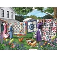 thumbnail image 2 of SUNSOUT INC - Quilts in the Backyard - 500 pc Jigsaw Puzzle by Artist: Sharon Steele - Finished Size 18" x 24" - MPN# 42077, 2 of 5