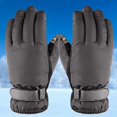 thumbnail image 4 of Naiovety Guantes de esquí con pantalla táctil para hombre, impermeables, a prueba de viento, para invierno, cálidos, antideslizantes, para patinaje, Deportes de nieve gris Naiovety HW4705-02, 4 of 6