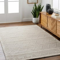Hauteloom Kyung Wool Living Room, Bedroom Area Rug - Cottage - 5' x 7'6"