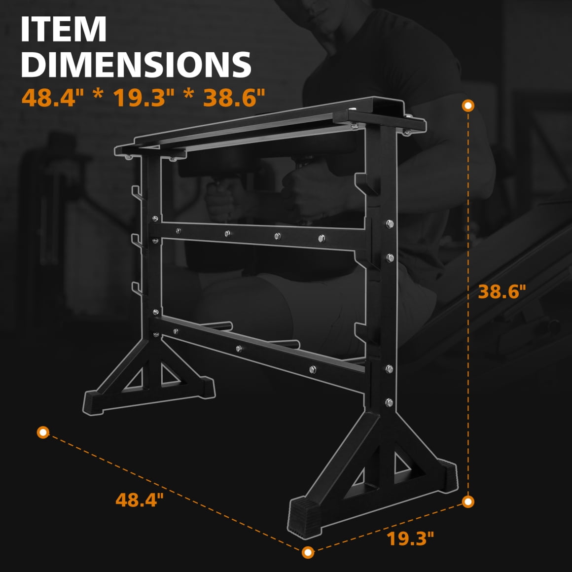 Dumbbell Rack Stand Adjustable 3-Tier Weight Rack  , Multifunctional Barbell Rack Weight Rack, Heavy Duty Weight Storage Organizer Dumbbell Storage Stand Holder