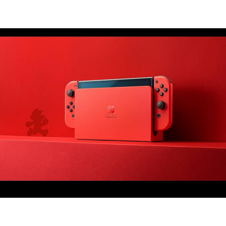 Nintendo Switch Console - OLED Model, Mario Red Edition with Joy