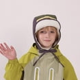 thumbnail image 5 of Cethrio Boys Winter Hats, Warm Skiing Windproof Fleece Lined Outdoor Hats with Ear Flaps Purple Size 4-14T, 5 of 5