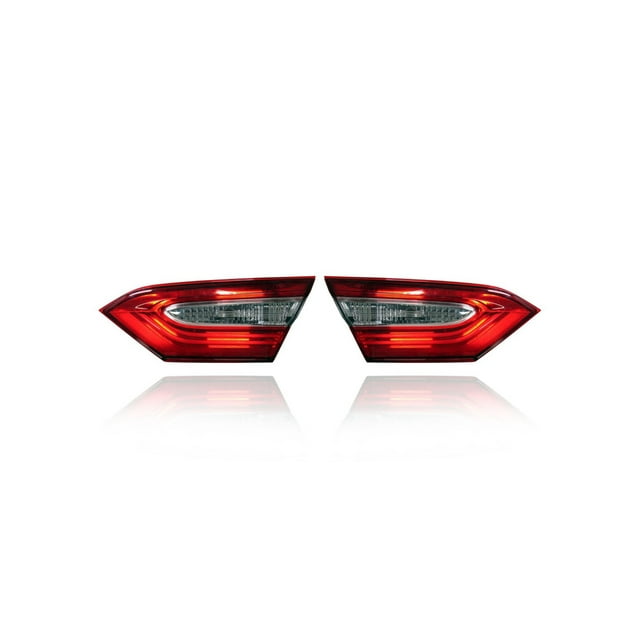 Tail Light - Compatible/Replacement for '18-19 Toyota Camry LE (Japan Built) - Inner On Trunk Lid, Halogen - Pair, Left Driver + Right Passenger Set - 8158133210, 8159133210 - CAPA