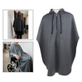 thumbnail image 5 of TISHITA Warm Wheelchair Hooded Capes Ponchos Leg Back Protector Grey Male Grey Men, 5 of 5