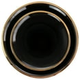 thumbnail image 4 of Gibson Home Premier Gold 12 Piece Fine Ceramic Dinnerware Set in Black and Gold, 4 of 5