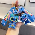 thumbnail image 2 of Anime Disney Keychain Cartoon Lilo & Stitch Cute Doll Keyring Fashion Bag Ornament Key Chain Car Pendant Kids Toys GiftChina Gong Bohan LED, 2 of 2