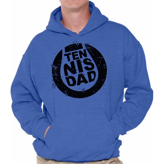 Awkward Styles Men's Tennis Dad Graphic Hoodie Tops Black Tennis Sport Lover Father's Day Gift for Dad