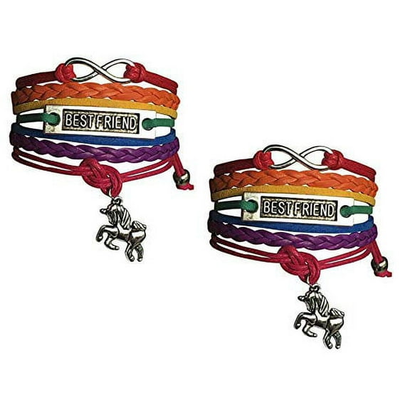 Unicorn Friendship Rainbow Charm Bracelet Gift for Girls, Unicorn Friendship Jewelry Gift, Unicorn Friendship Bracelet Gift, Gift for Friend