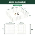 thumbnail image 3 of FXW Homeplus Unleashed Indoor Dog Playpen - Stress-Free and Safe Play, Heavy Duty 24 Inch 16 Panels Dog Pen for Puppy and Small Dogs, White│Patented, 3 of 7