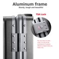 thumbnail image 2 of Luggage Feilario Hardside Spinner de 20 pulgadas con cierre TSA de aluminio, 2 of 6