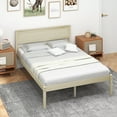 thumbnail image 2 of Costway Full Size Wooden Platform Bed Frame with Headboard Mattress Foundation Natural, 2 of 9