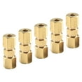 thumbnail image 4 of Brass Compression Fitting Connector Union for 3/16 Od Hydraulic Brake Lines 5Pc, 4 of 9