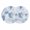 White Gray Blue, variant on Blue Round 13 Inch Placemats Set of 2, Watercolor Abstract Geometric Art HeatResistant Non Slip Place Mats for Dining Table, Wipeable Braided Kitchen Table Mats for Housewarming